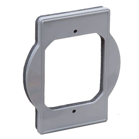 convert square electrical box to round|round box adapter plate.